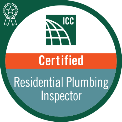 Residential Plumbing Inspector Badge